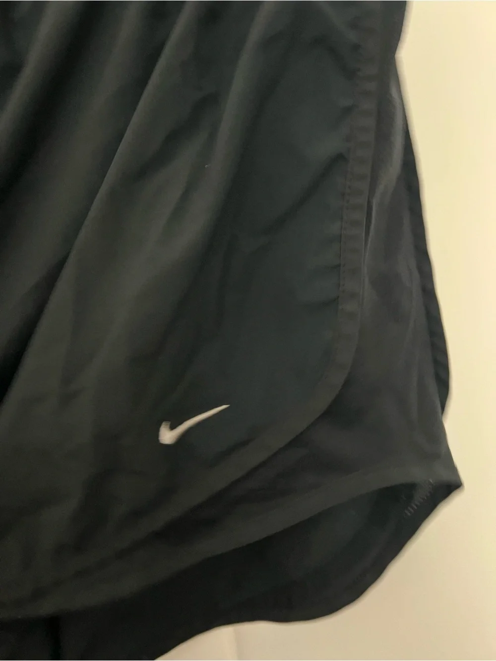 Nike Tempo Running Shorts Black Workout Athletic Womens Y2K Medium - Picture 4 of 6